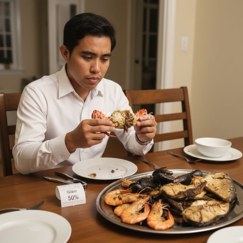 dừng để bửa ăn hải sản kém ngon